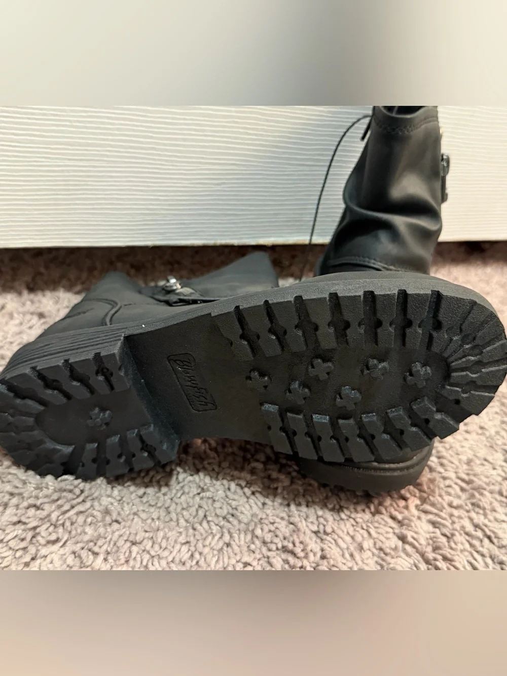 Blowfish Black Kids Ankle Boots with Side Zipper
